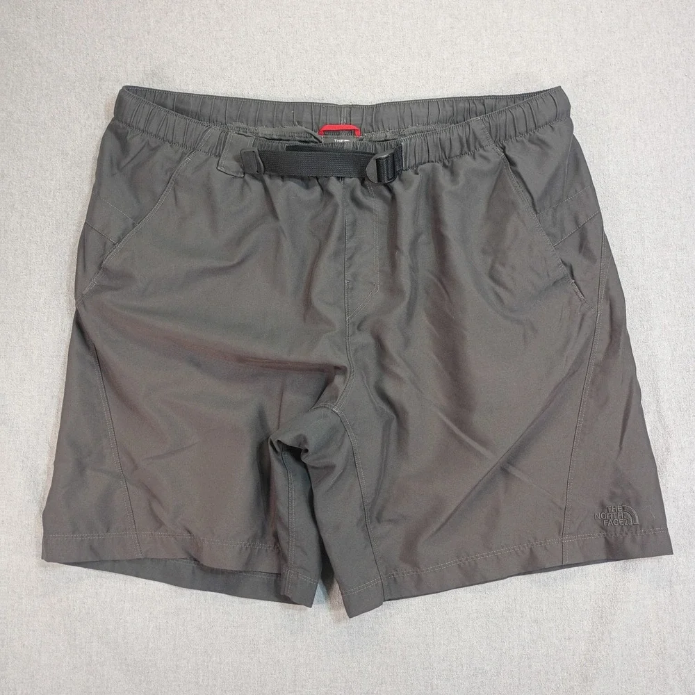 TNorth Face Hiking Shorts Mens XL Gray Belted Technical Gorpcore Fishing Outdoor